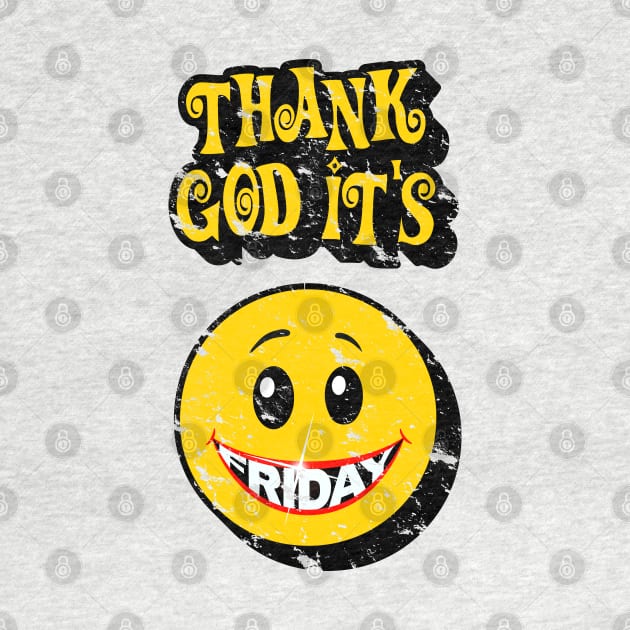 Thank God It's Friday Distressed by CreativeWear